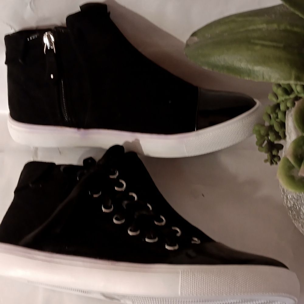 Midnight Velvet Hi-Top Sneakers - Picture 2 of 11